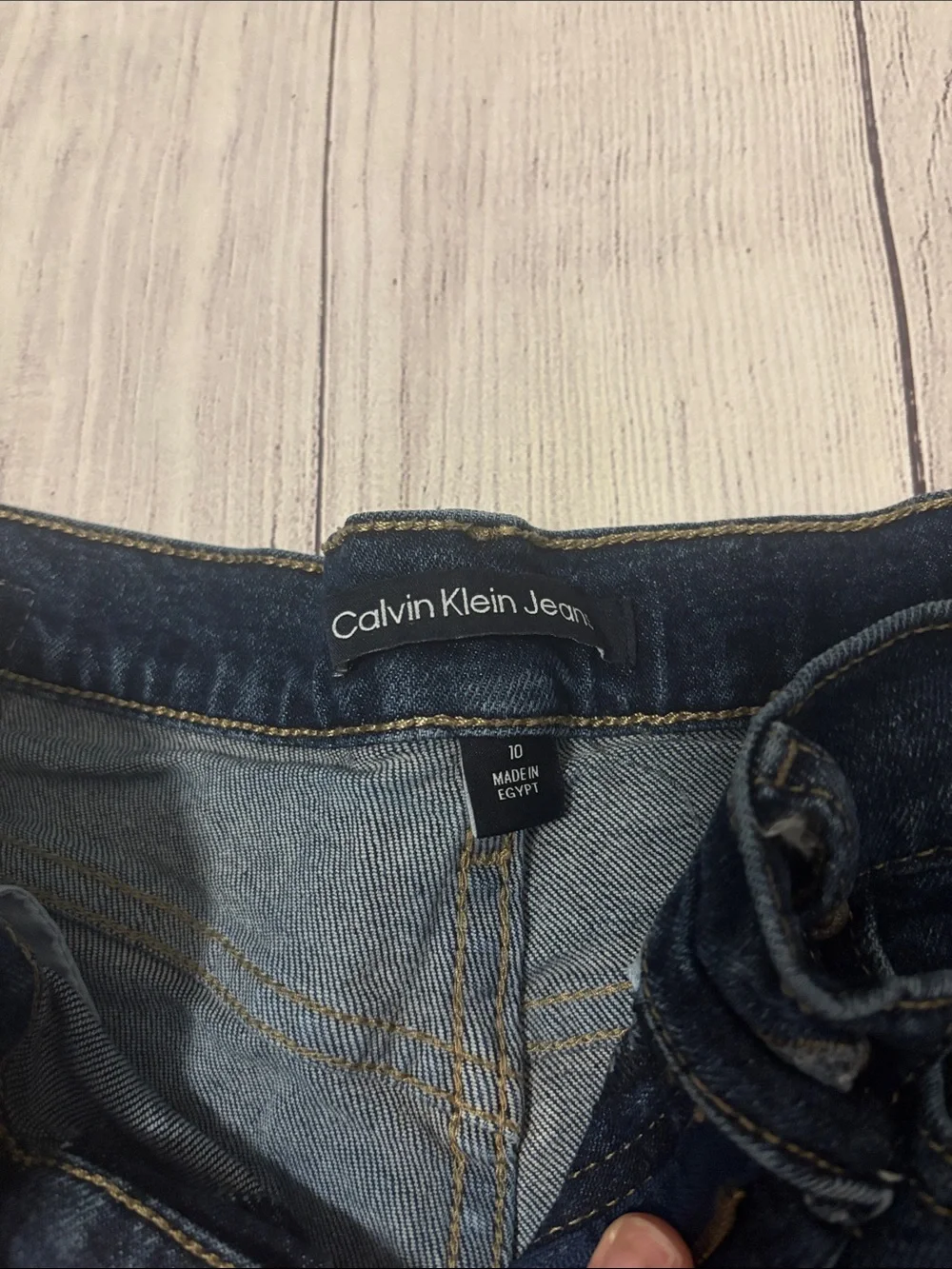 Calvin Klein Navy Blue Denim Shorts